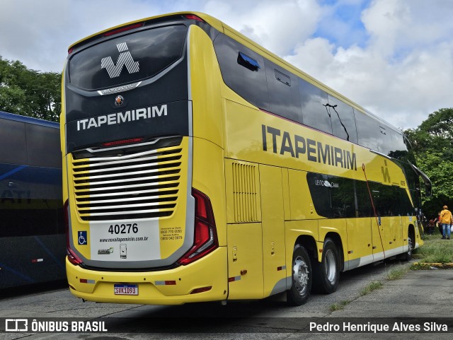 Viação Nova Itapemirim 40276 na cidade de São Paulo, São Paulo, Brasil, por Pedro Henrique Alves Silva. Número da foto: #12587735.