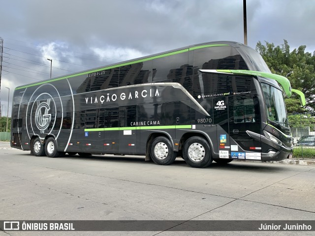 Viação Garcia 98070 na cidade de São Paulo, São Paulo, Brasil, por Júnior Juninho. Número da foto: #12584242.