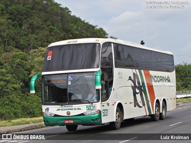 Empresa de Transportes Andorinha 5031 na cidade de Juiz de Fora, Minas Gerais, Brasil, por Luiz Krolman. Número da foto: #12586859.