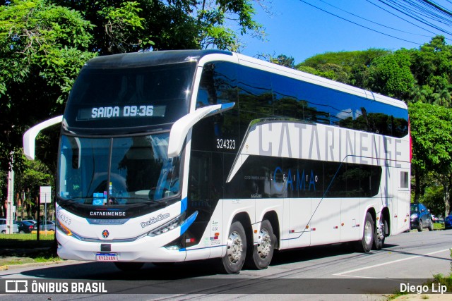 Auto Viação Catarinense 324323 na cidade de Joinville, Santa Catarina, Brasil, por Diego Lip. Número da foto: #12587229.
