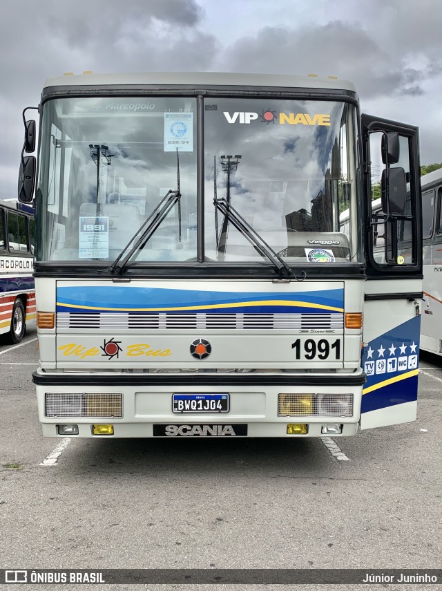 Vip Bus Comércio de Ônibus 1991 na cidade de Barueri, São Paulo, Brasil, por Júnior Juninho. Número da foto: #12588301.