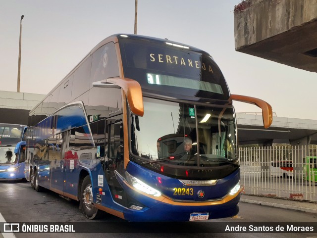 Viação Sertaneja 20243 na cidade de Belo Horizonte, Minas Gerais, Brasil, por Andre Santos de Moraes. Número da foto: #12588199.
