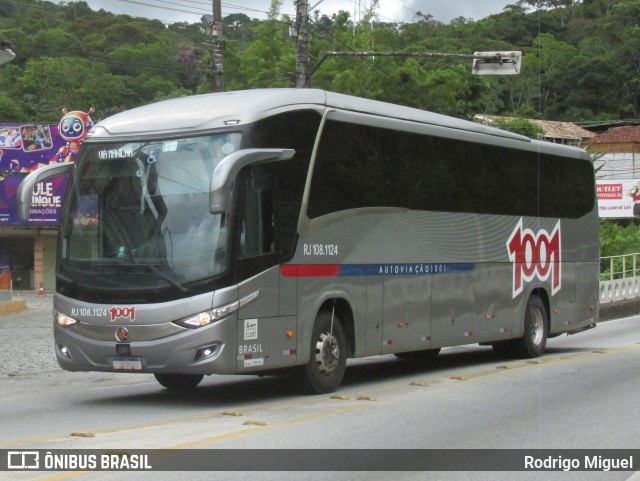 Auto Viação 1001 RJ 108.1124 na cidade de Nova Friburgo, Rio de Janeiro, Brasil, por Rodrigo Miguel. Número da foto: #12589182.