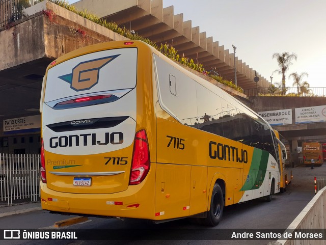 Empresa Gontijo de Transportes 7115 na cidade de Belo Horizonte, Minas Gerais, Brasil, por Andre Santos de Moraes. Número da foto: #12588299.