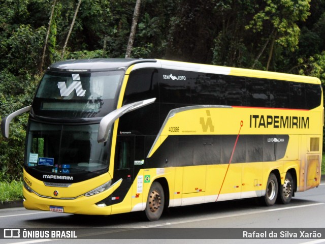 Viação Nova Itapemirim 40386 na cidade de Petrópolis, Rio de Janeiro, Brasil, por Rafael da Silva Xarão. Número da foto: #12589061.