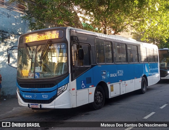 Viação Nossa Senhora das Graças A71556 na cidade de Rio de Janeiro, Rio de Janeiro, Brasil, por Mateus Dos Santos Do Nascimento. Número da foto: #12592899.