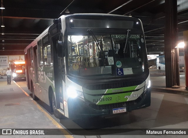 Transportes Flores RJ 128.022 na cidade de Nova Iguaçu, Rio de Janeiro, Brasil, por Mateus Fernandes. Número da foto: #12591191.