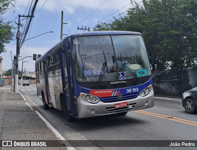 Vipol Transportes Rodoviários - TIPBUS - Transportes Intermunicipal 36.153 na cidade de São Paulo, São Paulo, Brasil, por João Pedro. Número da foto: #12592962.