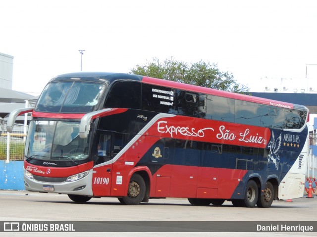 Expresso São Luiz 10190 na cidade de Goiânia, Goiás, Brasil, por Daniel Henrique. Número da foto: #12591553.