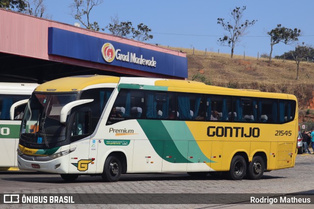 Empresa Gontijo de Transportes 21545 na cidade de João Monlevade, Minas Gerais, Brasil, por Rodrigo Matheus. Número da foto: #12591252.