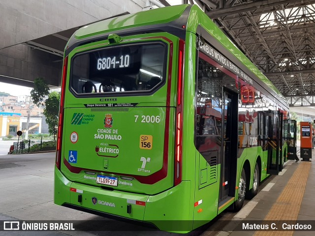 Viação Campo Belo 7 2006 na cidade de São Paulo, São Paulo, Brasil, por Mateus C.  Cardoso. Número da foto: #12591566.