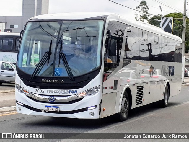 Nilotur - Nilo Transportes e Turismo 2032 na cidade de Brusque, Santa Catarina, Brasil, por Jonatan Eduardo Jurk Ramos. Número da foto: #12592397.