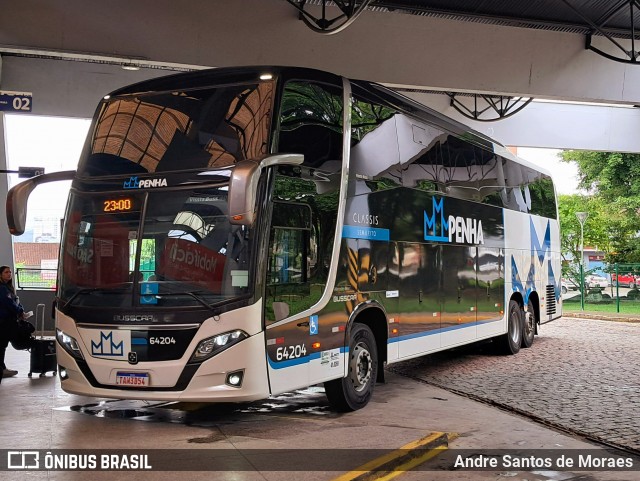 Empresa de Ônibus Nossa Senhora da Penha 64204 na cidade de Joinville, Santa Catarina, Brasil, por Andre Santos de Moraes. Número da foto: #12590961.