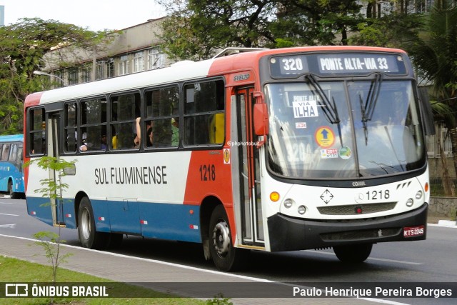 Viação Sul Fluminense 1218 na cidade de Volta Redonda, Rio de Janeiro, Brasil, por Paulo Henrique Pereira Borges. Número da foto: #12595422.