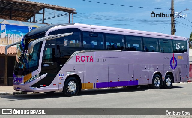 Rota Transportes Rodoviários 9105 na cidade de Salvador, Bahia, Brasil, por Ônibus Ssa. Número da foto: #12595012.