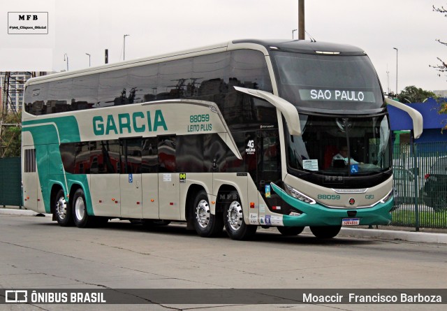 Viação Garcia 88059 na cidade de São Paulo, São Paulo, Brasil, por Moaccir  Francisco Barboza. Número da foto: #12593130.