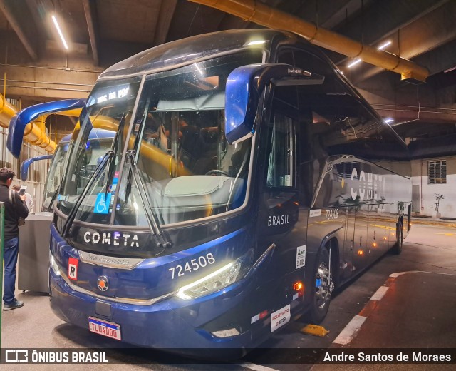 Viação Cometa 724508 na cidade de São Paulo, São Paulo, Brasil, por Andre Santos de Moraes. Número da foto: #12594035.