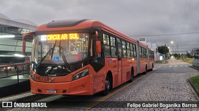 Auto Viação Redentor HE728 na cidade de Curitiba, Paraná, Brasil, por Felipe Gabriel Boganika Barros. Número da foto: #12593553.