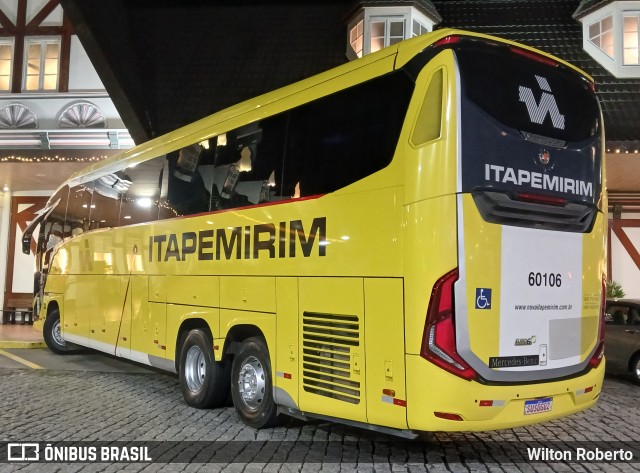 Viação Nova Itapemirim 60106 na cidade de Queluz, São Paulo, Brasil, por Wilton Roberto. Número da foto: #12594922.
