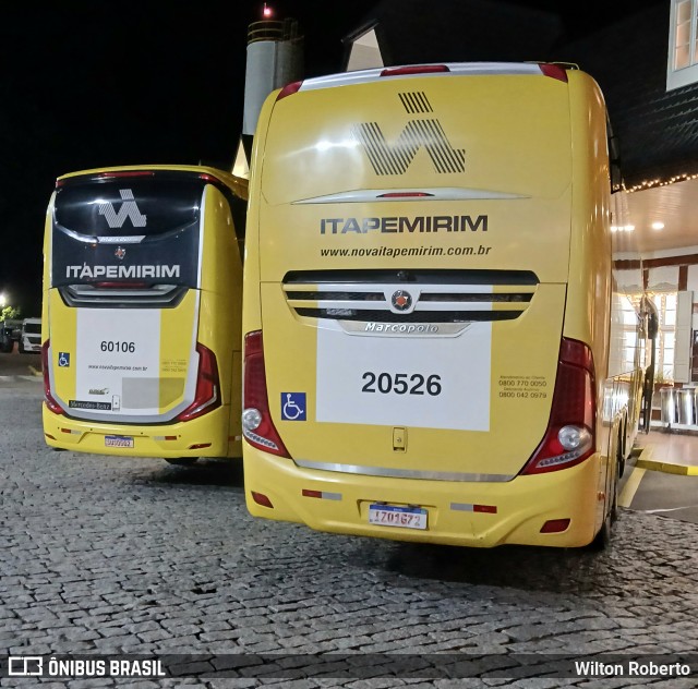 Viação Nova Itapemirim 20526 na cidade de Queluz, São Paulo, Brasil, por Wilton Roberto. Número da foto: #12593712.