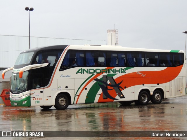 Empresa de Transportes Andorinha 7101 na cidade de Goiânia, Goiás, Brasil, por Daniel Henrique. Número da foto: #12594898.