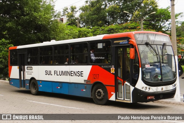 Viação Sul Fluminense 1217 na cidade de Volta Redonda, Rio de Janeiro, Brasil, por Paulo Henrique Pereira Borges. Número da foto: #12595411.