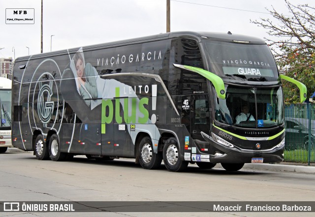 Viação Garcia 88028 na cidade de São Paulo, São Paulo, Brasil, por Moaccir  Francisco Barboza. Número da foto: #12593119.