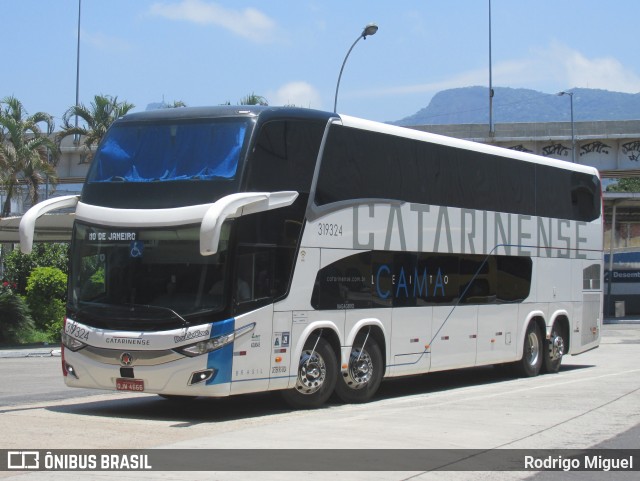 Auto Viação Catarinense 319324 na cidade de Rio de Janeiro, Rio de Janeiro, Brasil, por Rodrigo Miguel. Número da foto: #12594993.