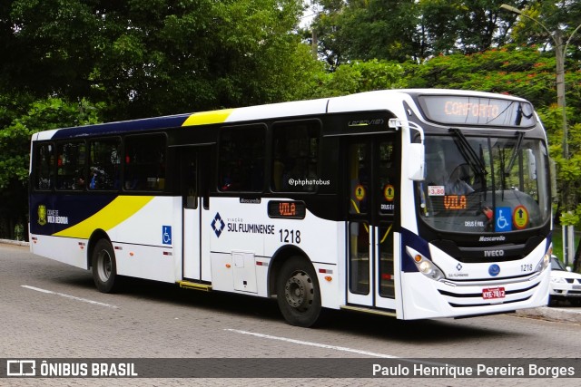Viação Sul Fluminense 1218 na cidade de Volta Redonda, Rio de Janeiro, Brasil, por Paulo Henrique Pereira Borges. Número da foto: #12595430.