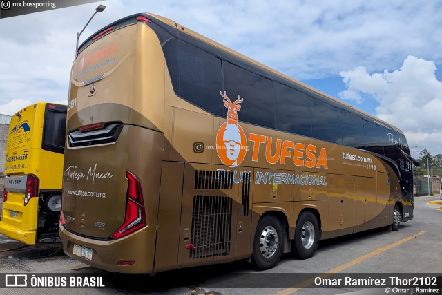 Autotransportes TUFESA 351 na cidade de Tarímbaro, Michoacán, México, por Omar Ramírez Thor2102. Número da foto: #12594331.