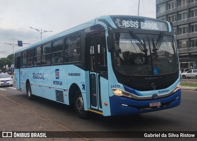 Transcal Sul Transportes Coletivos 24215 na cidade de Cachoeirinha, Rio Grande do Sul, Brasil, por Gabriel da Silva Ristow. Número da foto: #12597708.