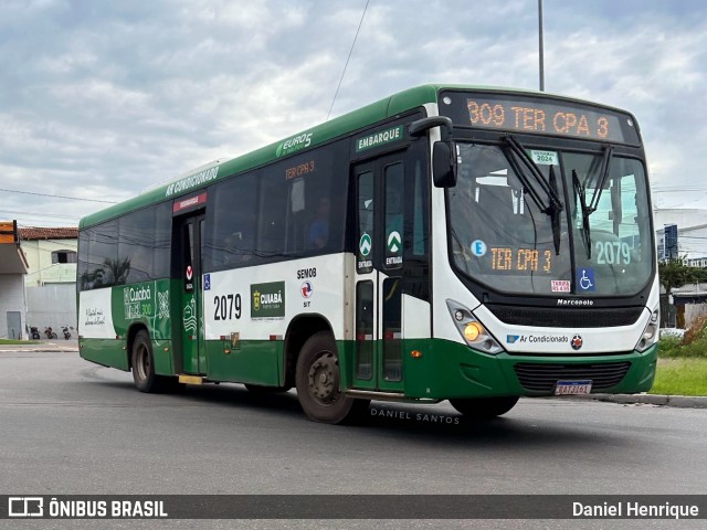 Rápido Cuiabá Transporte Urbano 2079 na cidade de Cuiabá, Mato Grosso, Brasil, por Daniel Henrique. Número da foto: #12596633.