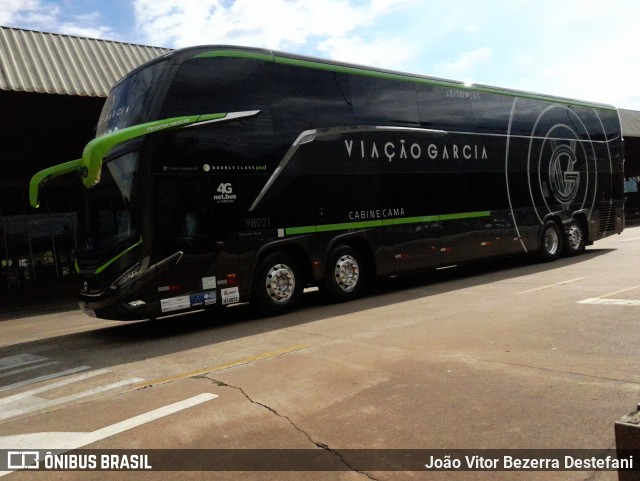 Viação Garcia 98021 na cidade de Maringá, Paraná, Brasil, por João Vitor Bezerra Destefani. Número da foto: #12597167.