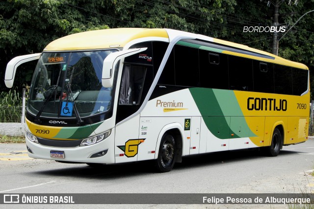 Empresa Gontijo de Transportes 7090 na cidade de Salvador, Bahia, Brasil, por Felipe Pessoa de Albuquerque. Número da foto: #12598131.