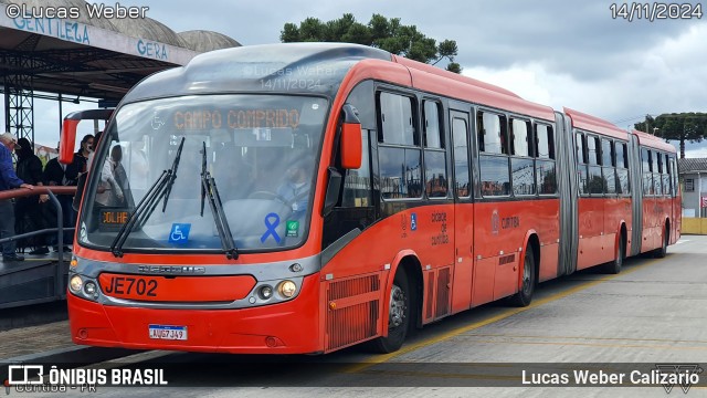 Expresso Azul JE702 na cidade de Curitiba, Paraná, Brasil, por Lucas Weber Calizario. Número da foto: #12598610.