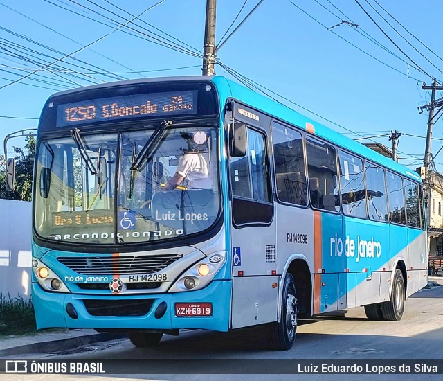 Expresso Rio de Janeiro RJ 142.098 na cidade de Itaboraí, Rio de Janeiro, Brasil, por Luiz Eduardo Lopes da Silva. Número da foto: #12598154.