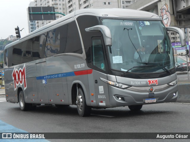 Auto Viação 1001 RJ 108.1119 na cidade de Rio de Janeiro, Rio de Janeiro, Brasil, por Augusto César. Número da foto: #12598053.