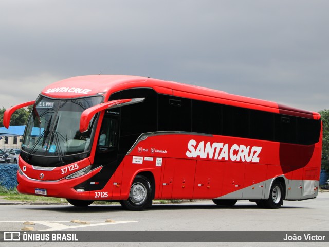 Viação Santa Cruz 37125 na cidade de São Paulo, São Paulo, Brasil, por João Victor. Número da foto: #12598828.