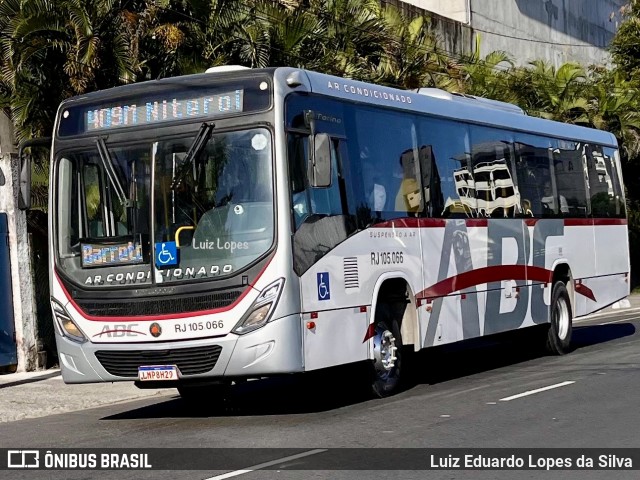 Auto Viação ABC RJ 105.066 na cidade de Niterói, Rio de Janeiro, Brasil, por Luiz Eduardo Lopes da Silva. Número da foto: #12598561.
