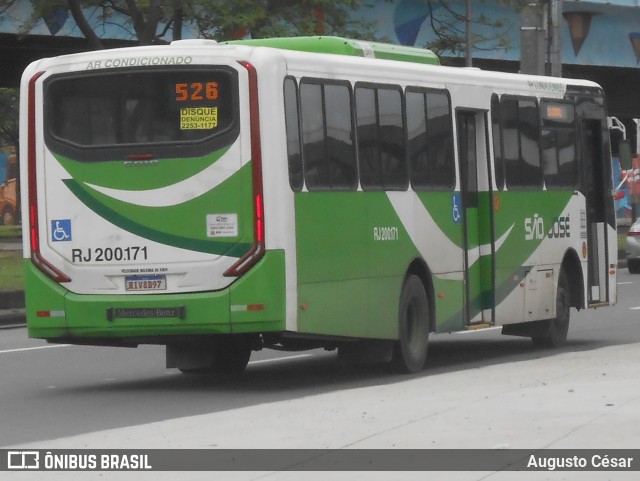 Viação São José RJ 200.171 na cidade de Rio de Janeiro, Rio de Janeiro, Brasil, por Augusto César. Número da foto: #12598863.