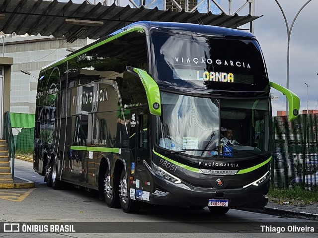 Viação Garcia 98051 na cidade de São Paulo, São Paulo, Brasil, por Thiago Oliveira. Número da foto: #12596896.