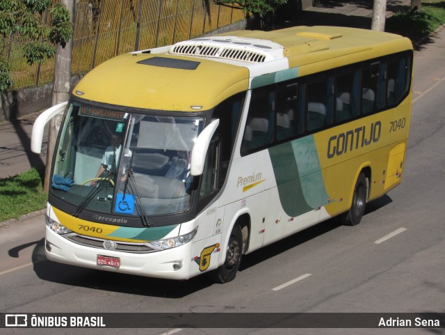 Empresa Gontijo de Transportes 7040 na cidade de João Monlevade, Minas Gerais, Brasil, por Adrian Sena. Número da foto: #12597118.