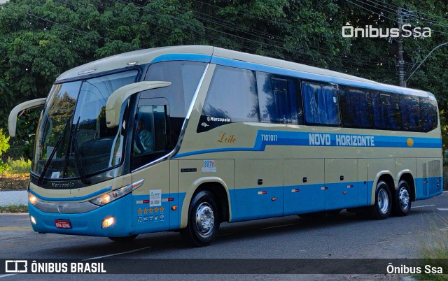 Viação Novo Horizonte 1101011 na cidade de Salvador, Bahia, Brasil, por Ônibus Ssa. Número da foto: #12596904.