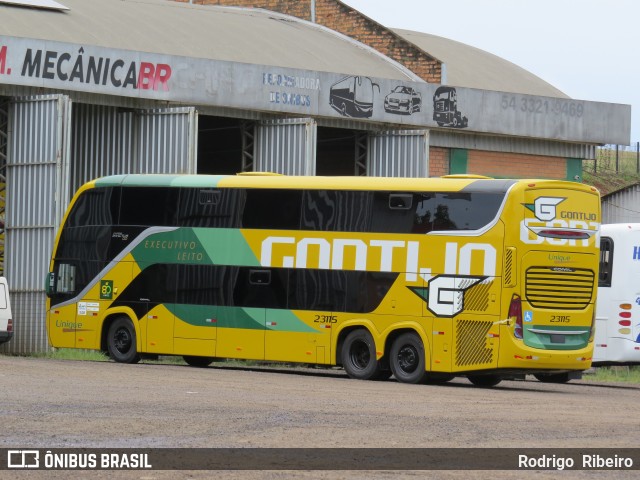 Empresa Gontijo de Transportes 23115 na cidade de Erechim, Rio Grande do Sul, Brasil, por Rodrigo  Ribeiro. Número da foto: #12598611.