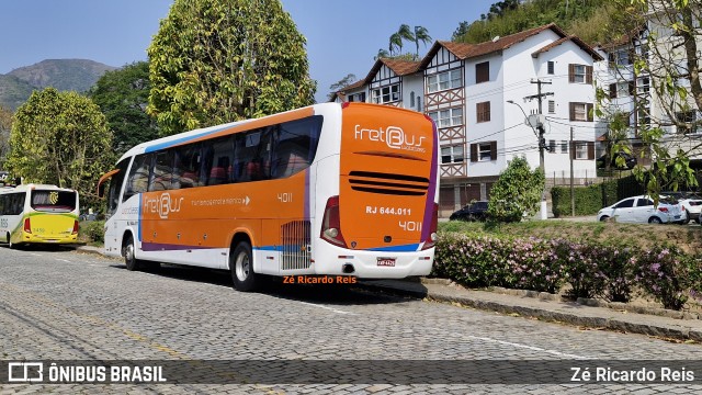FretBus Fretamento e Turismo RJ 644.011 na cidade de Petrópolis, Rio de Janeiro, Brasil, por Zé Ricardo Reis. Número da foto: #12597612.