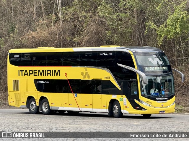 Viação Nova Itapemirim 40946 na cidade de Manhuaçu, Minas Gerais, Brasil, por Emerson Leite de Andrade. Número da foto: #12596292.