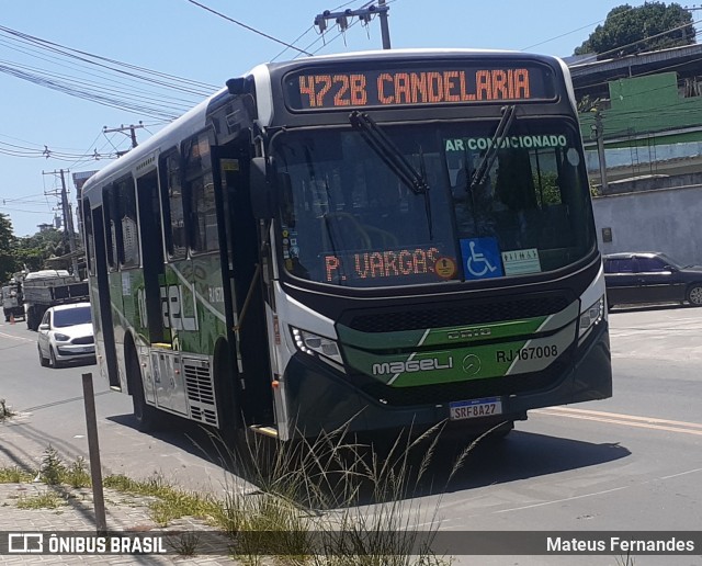 Transportes Mageli RJ 167.008 na cidade de Belford Roxo, Rio de Janeiro, Brasil, por Mateus Fernandes. Número da foto: #12597008.