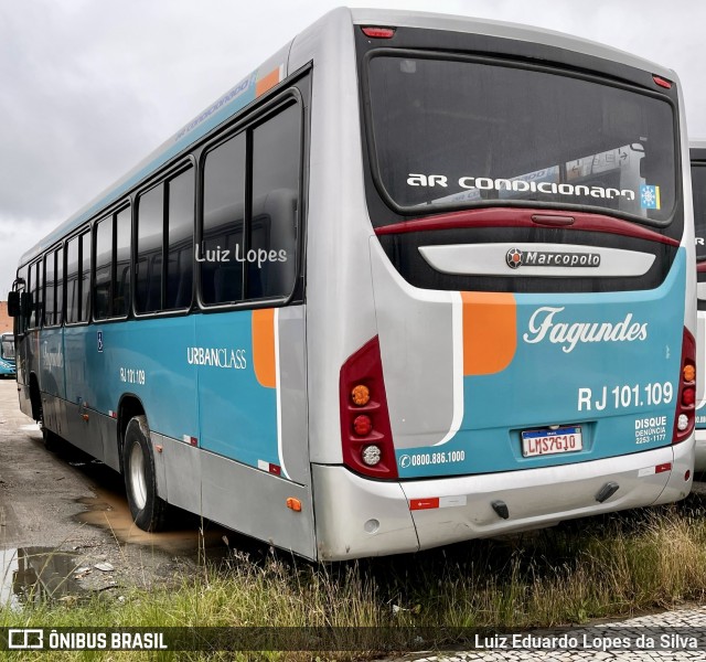 Auto Ônibus Fagundes RJ 101.109 na cidade de Niterói, Rio de Janeiro, Brasil, por Luiz Eduardo Lopes da Silva. Número da foto: #12596679.