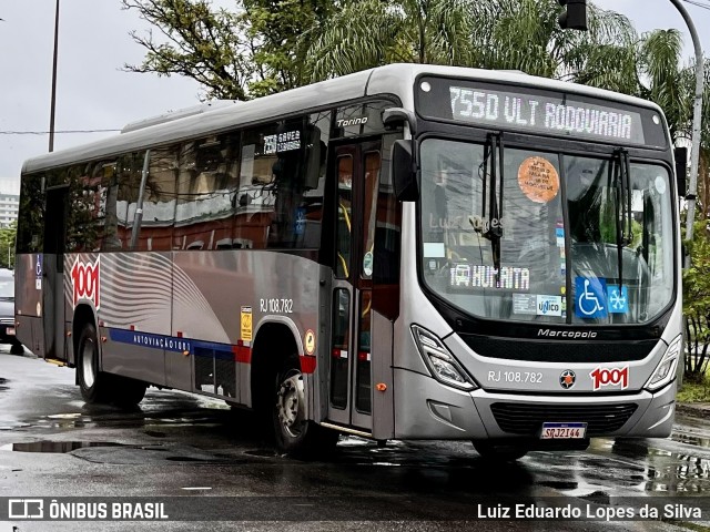 Auto Viação 1001 RJ 108.782 na cidade de Niterói, Rio de Janeiro, Brasil, por Luiz Eduardo Lopes da Silva. Número da foto: #12596668.