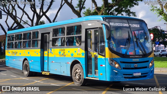 Transporte Acessível Unicarga 0222 na cidade de Curitiba, Paraná, Brasil, por Lucas Weber Calizario. Número da foto: #12598594.